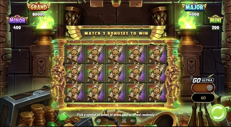 Wrappin' More Gold - Πλέγμα Collect & Win με αναπτυσσόμενη μούμια